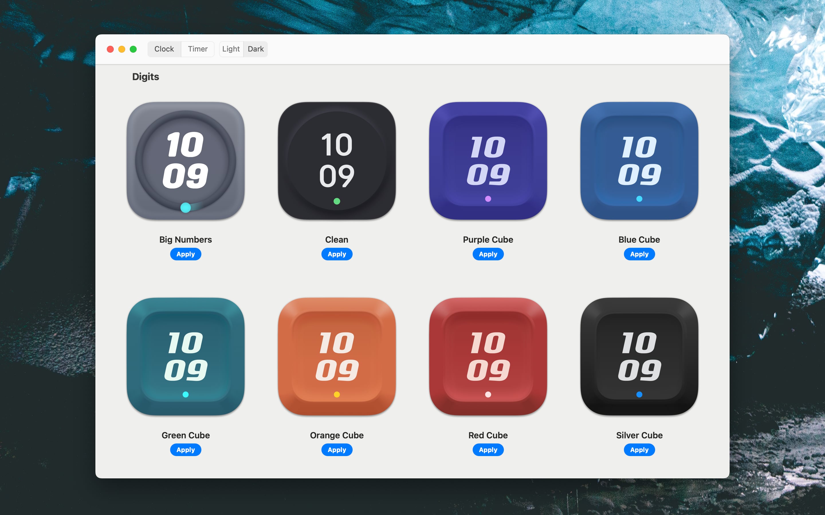 Digital Clock Face